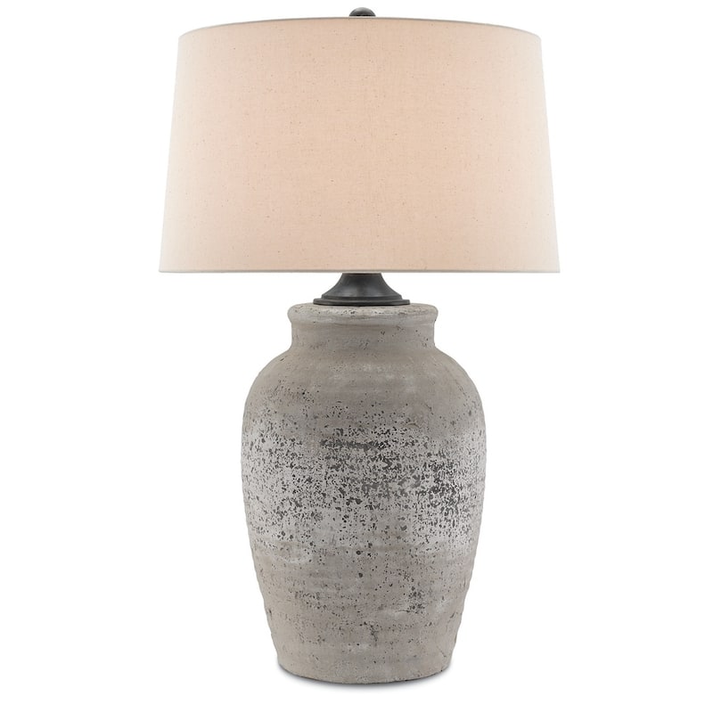 Currey & Company Quest Table Lamp - 35"h x 21"dia - 35"h x 21"dia - Gray