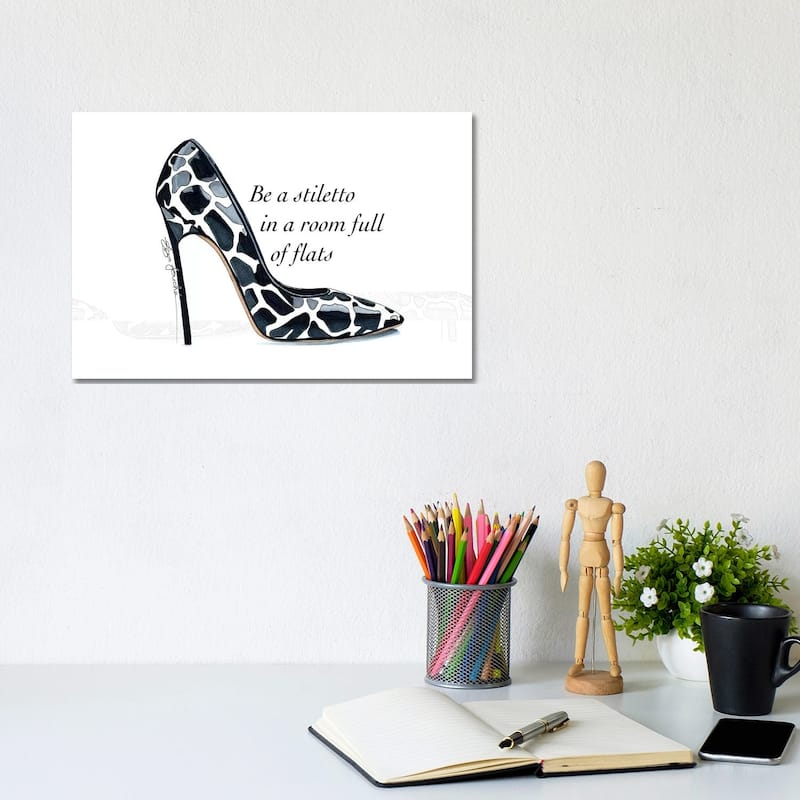 iCanvas "Be a Stiletto" by Elza Fouche Canvas Print - 8x12x0.75