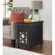 preview thumbnail 21 of 63, Elegant Chairside Table with Power by Martin Svensson Home Antique Black
