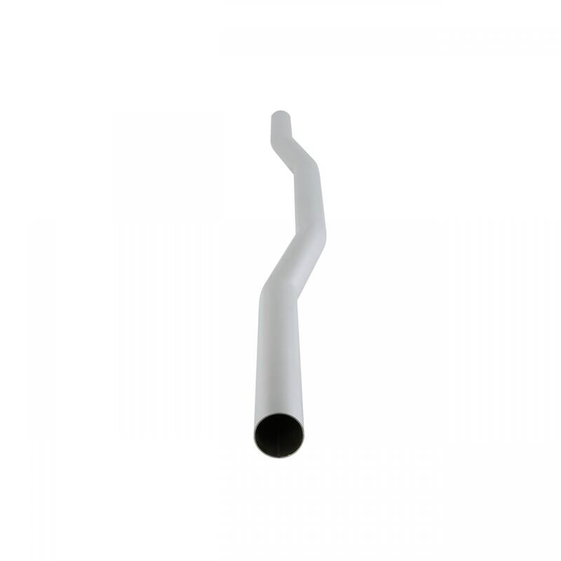 Cherry Wooden High Tank Toilet Raised Tank, Satin Plated Z Pipe and Elongated White Bowl - White