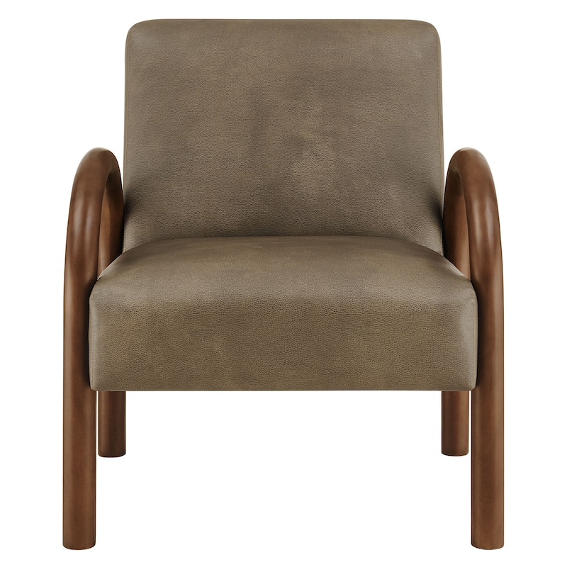 Lunet Faux Leather Upholstered Accent Chair