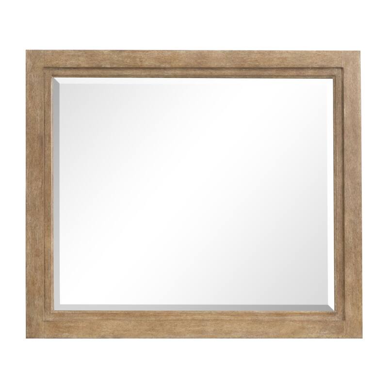 Magnussen Home Plum Creek Sierra Brown Drawer Dresser with Landscape Mirror