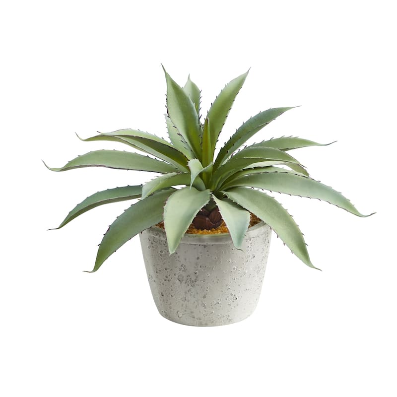 9" Aloe Succulent Artificial Plant - 4"