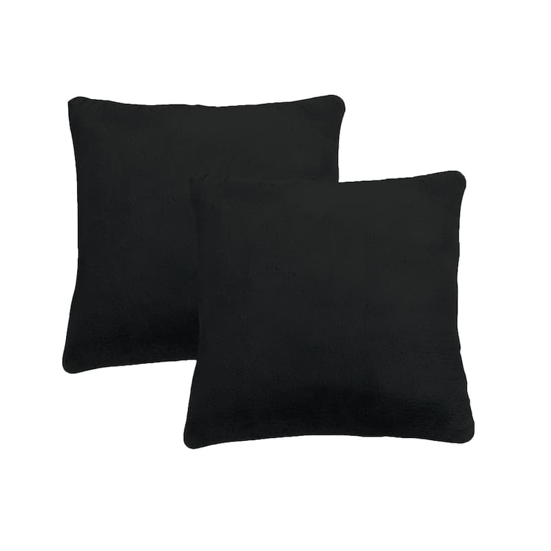 Home Soft Things FoxFauxFur Pillow Shell Set 2pcs 20"X20"