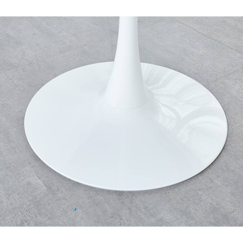 31.5" Tulip Dining Table With Round Table Top and Pedestal for 2-4 People
