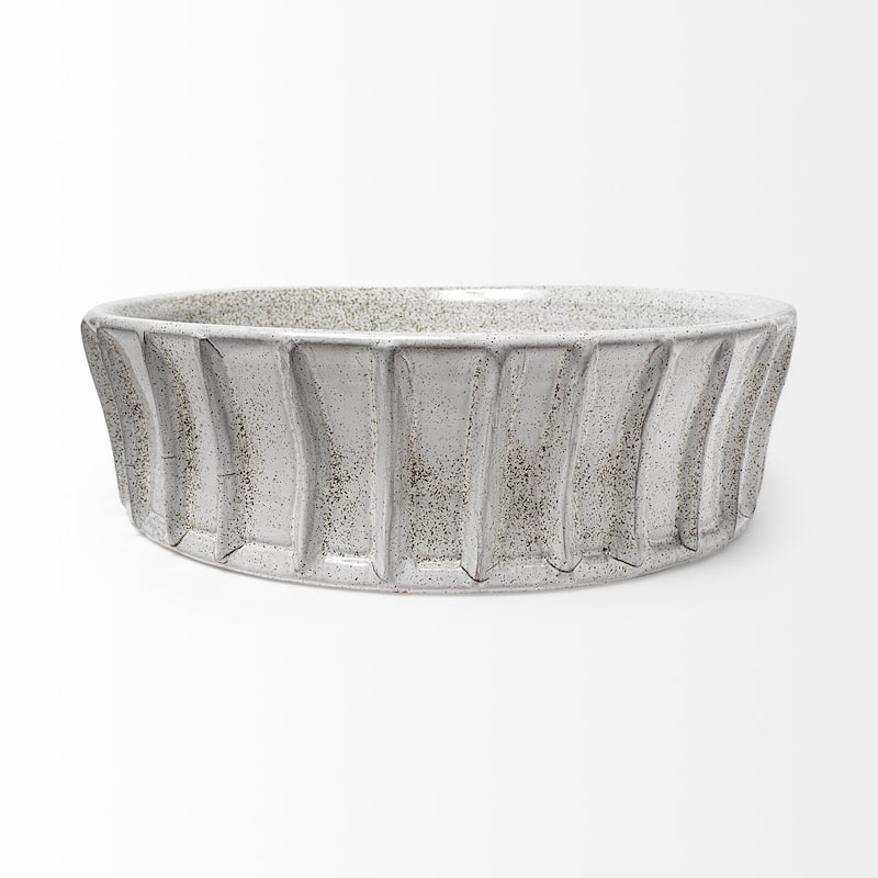 Mercana Silone White Ceramic Bowl