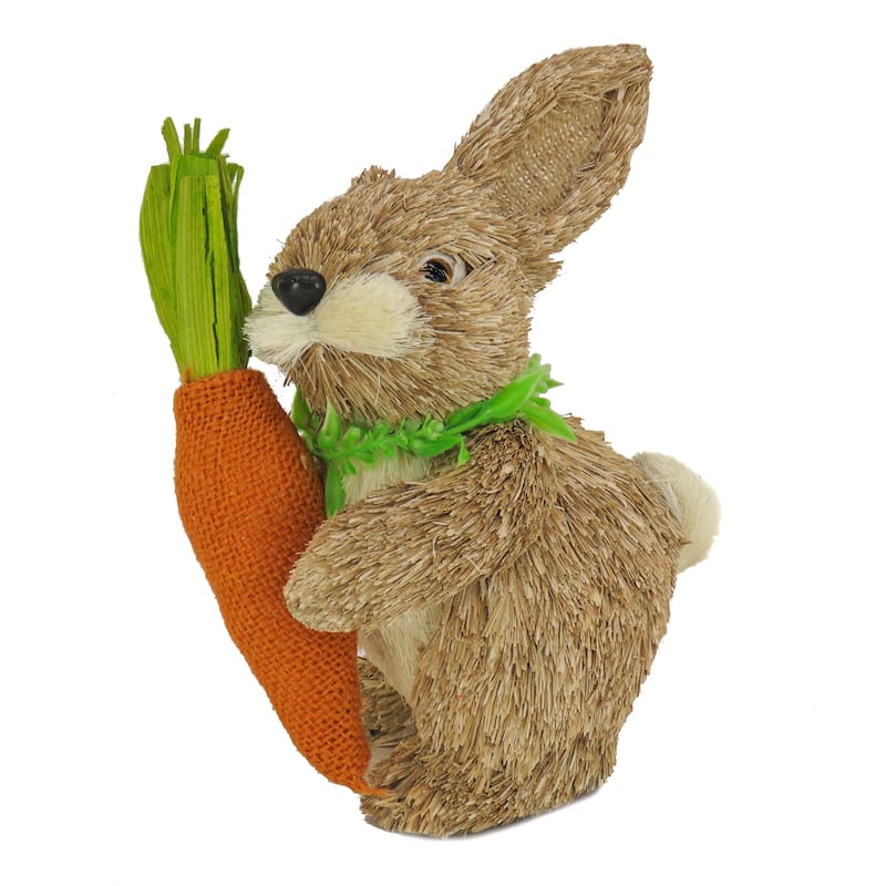 National Tree Company 12 in. Easter Bunny with Carrot - 12 in