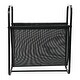 preview thumbnail 9 of 8, Canvas and Metal Log Holder or Magazine Rack - 17.5"L x 9.1"W x 20.0"H