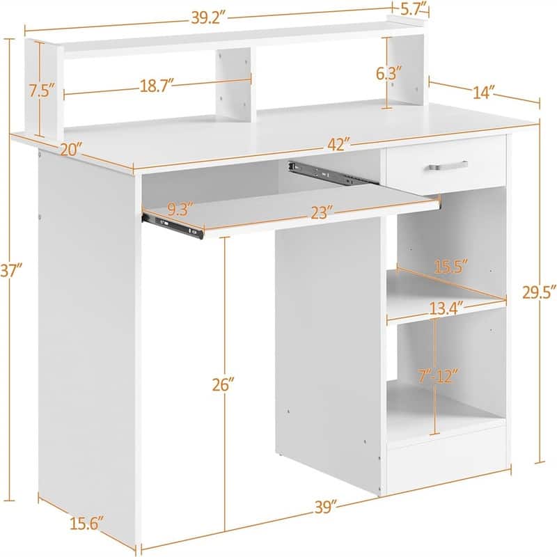 Home Office Wood Computer Desk