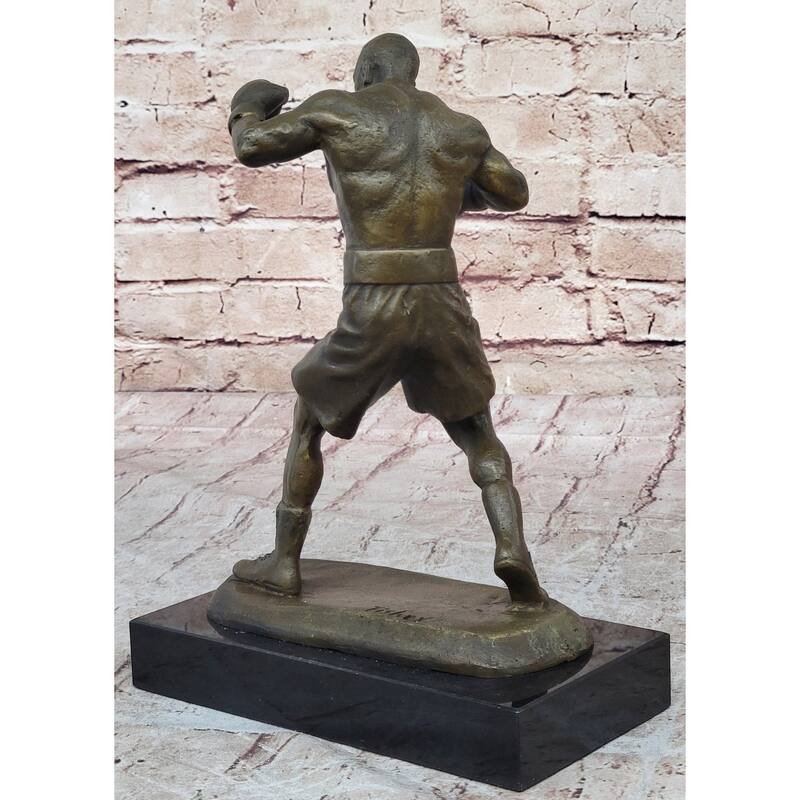 Mike Tyson Boxing Champ Boxer Bronze Sculpture Marble Base Statue Figurine Sale