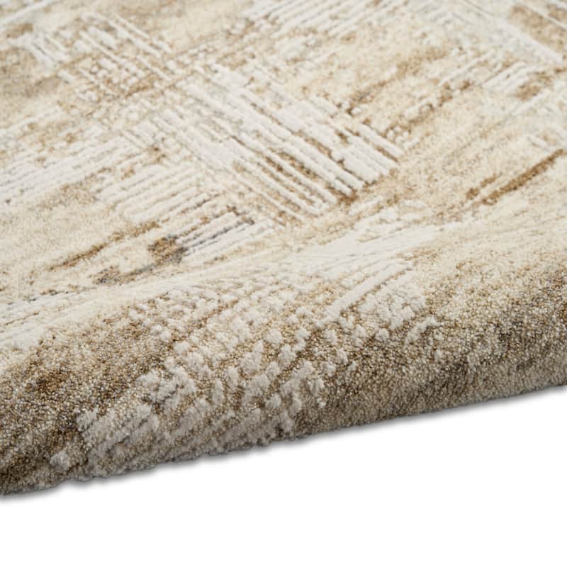 Calvin Klein CK078 Summit Mocha Ivory Multi-toned Indoor Rug