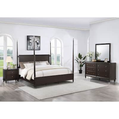 Emberlyn Mid-Century Modern Poster Bedroom Set Brown