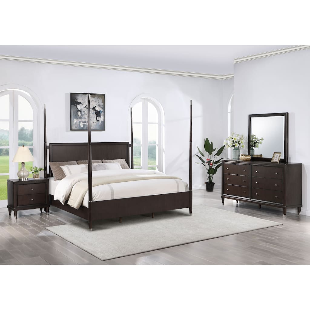 Emberlyn Mid-Century Modern Poster Bedroom Set Brown