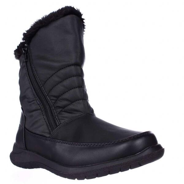 Shop Weatherproof Alex Mid Calf Faux Fur Lined Winter Boots Black