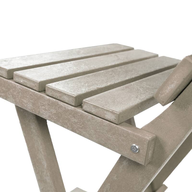 Key West Fully Assembled All-Weather Recycled HDPE Outdoor Folding Bar Stool