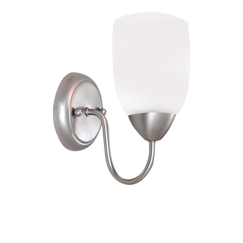 Murielle 1-Light Dimmable Brushed Nickel Bath Sconce - Brushed Nickel - Brushed Nickel