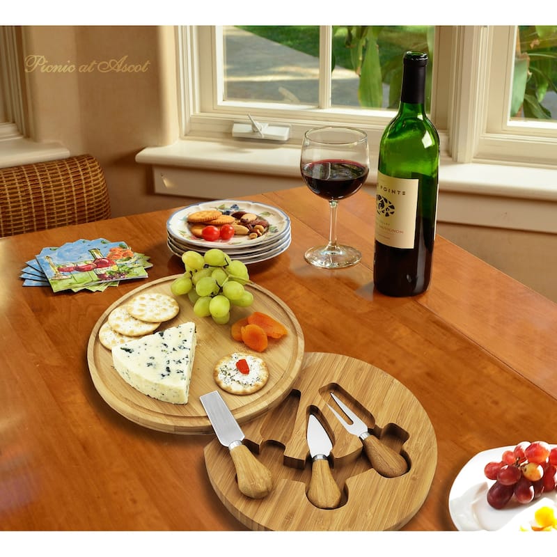 Picnic at Ascot Bamboo Feta Cheese Charcuterie Board