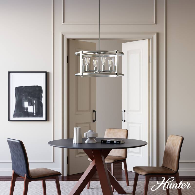 Hunter 26" Astwood 6-Light Chandelier - Dining Room, Kitchen Table, Entry - Art Deco, Transitional