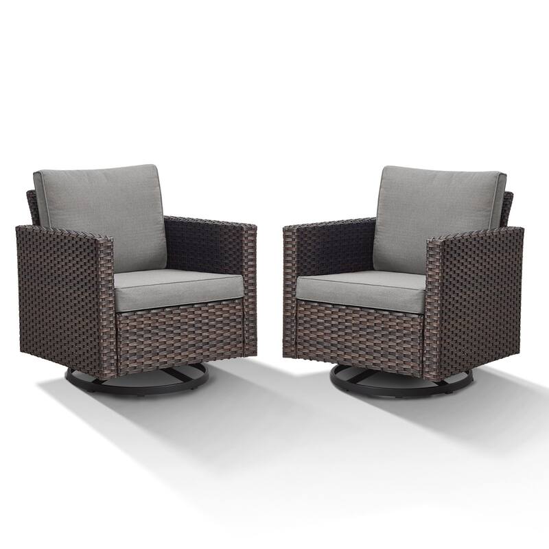 Outdoor Swivel Glider Chairs with Soft Cushion