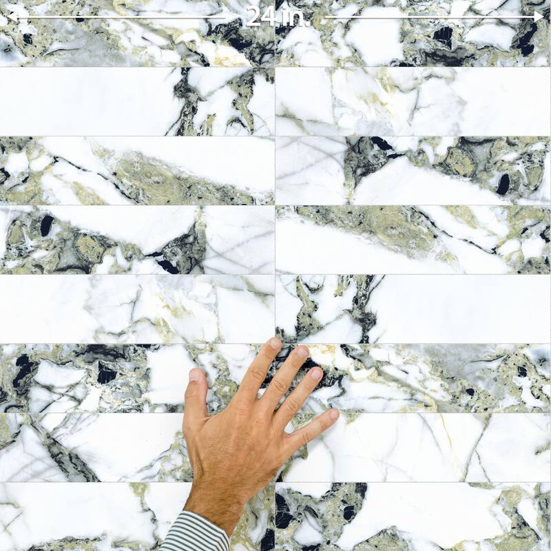Merola Tile Touche Jade 2-7/8" x 11-3/4" Porcelain Floor and Wall Tile