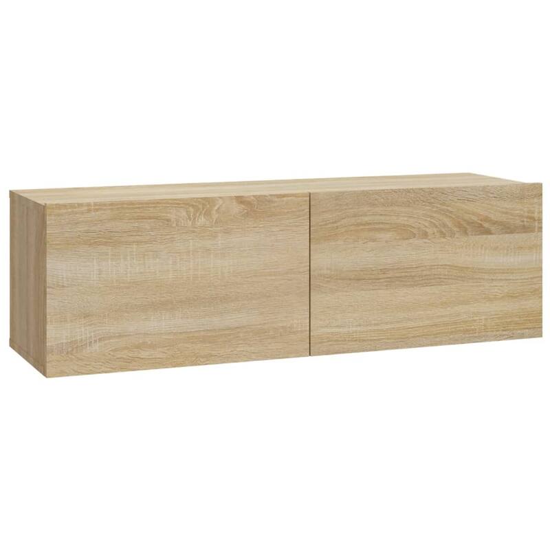 vidaXL Wall-mounted TV Cabinet Sonoma Oak Engineered wood Various Sizes - 11.8 x 39.4 x 11.8 in