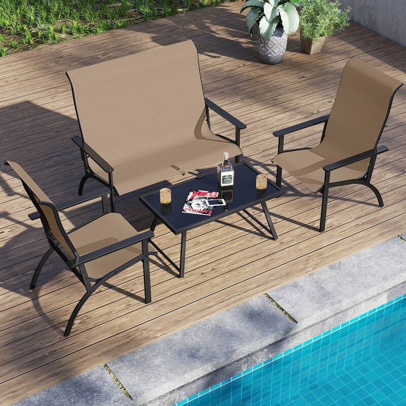 Costway 1/2/4PCS Adirondack Chair with 400 lbs Weight Capacity High