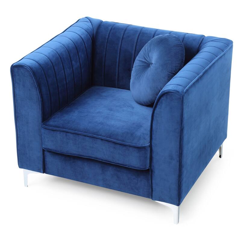Delray Velvet/ Microsuede Chair