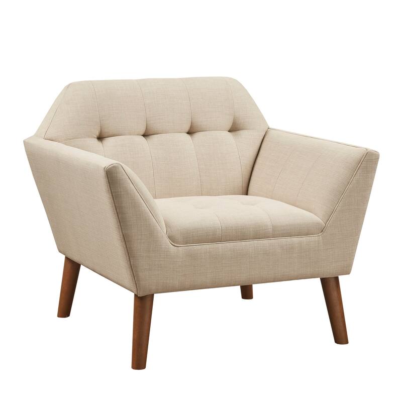 INK IVY Newport Wide Mid-Century Modern Lounge Chair