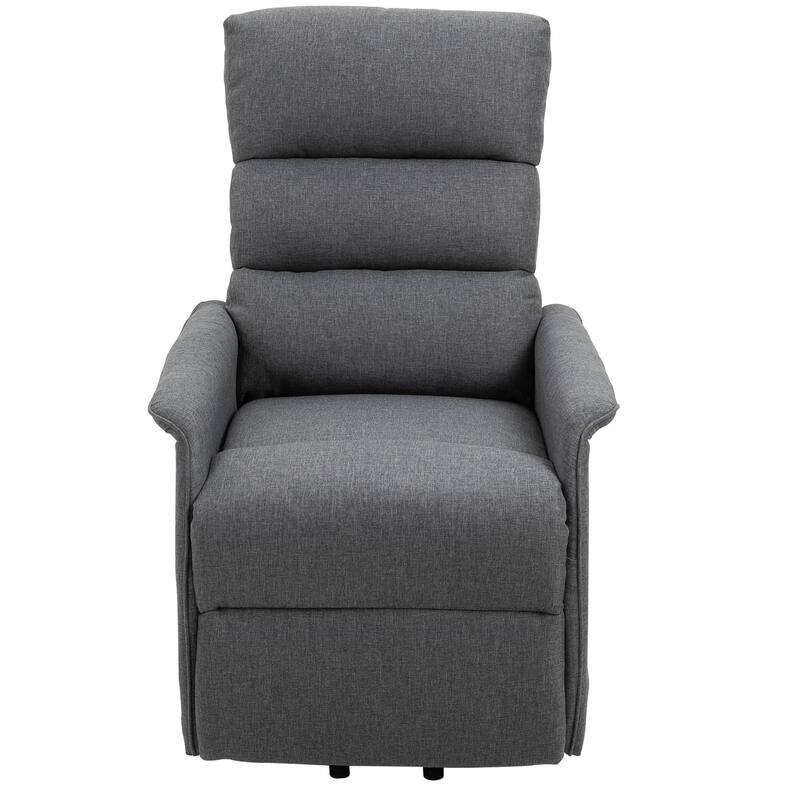 HOMCOM Electric Power Lift Recliner Massage Sofa Vibration with Remote for Elderly, Living Room Office Furniture