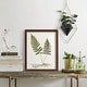 preview thumbnail 139 of 138, Nature Printed Ferns IX -Framed Print w/glass-Cherry Red