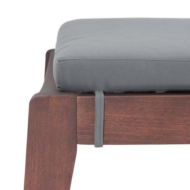 Vaughn 2 Piece Eucalyptus Outdoor Patio Chaise Lounges