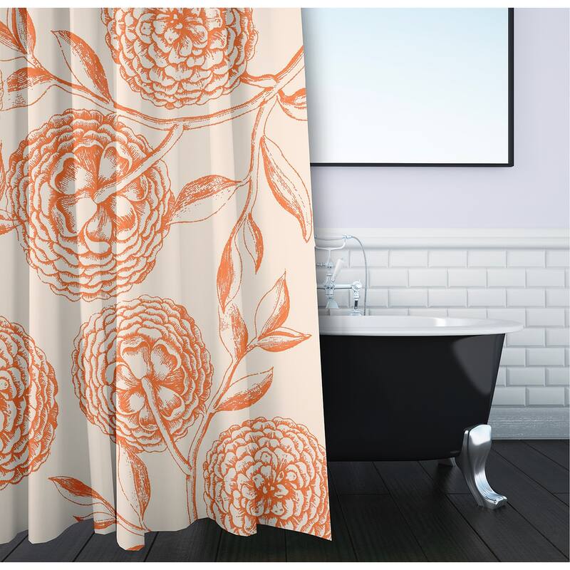 Antique Flowers Shower Curtain