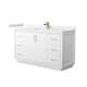 Option White / White Quartz Top / Satin Bronze Hardware