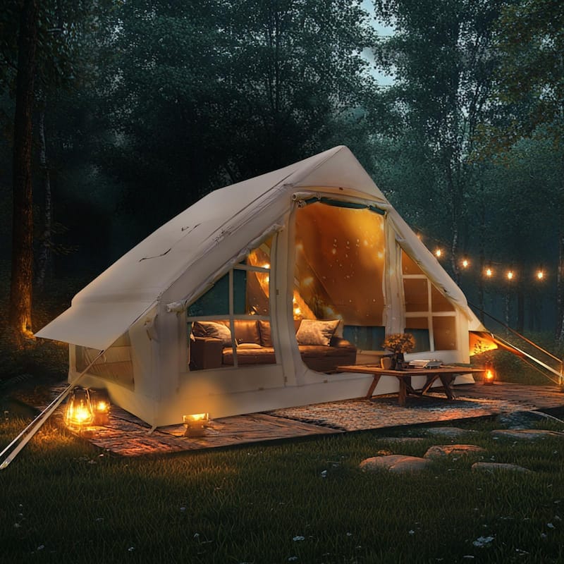 DoCred Inflatable Tent with Pump, Extra Large Inflatable House Tents