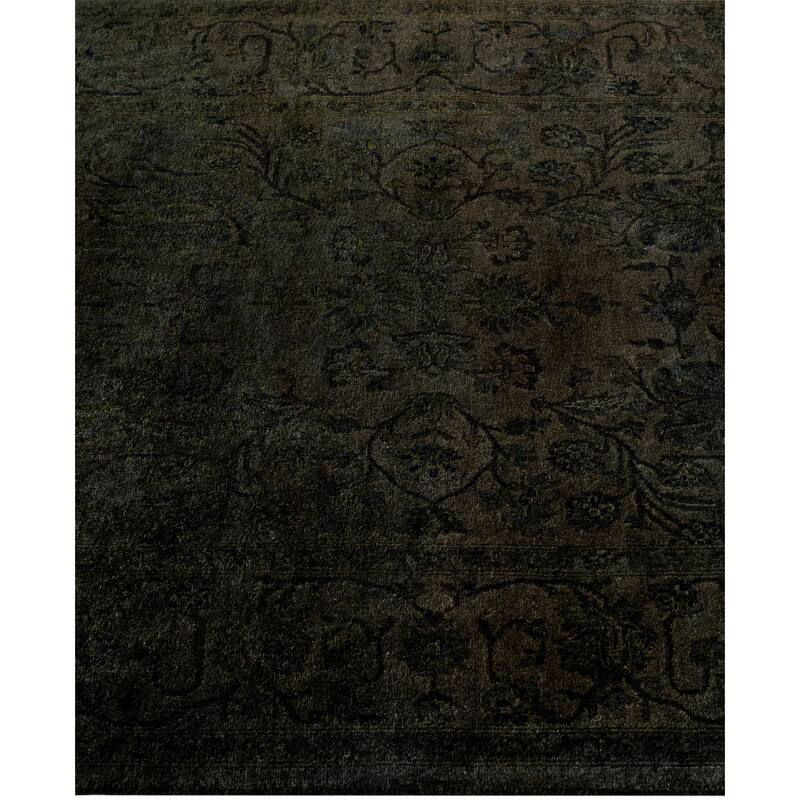 Overdyed One-of-a-Kind Hand-Knotted Area Rug - Black - 3' 2" x 5' 3"