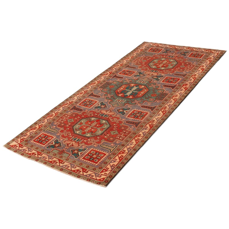 ECARPETGALLERY Hand-knotted Kayseri Vintage Grey Wool Rug - 4'8 x 9'10