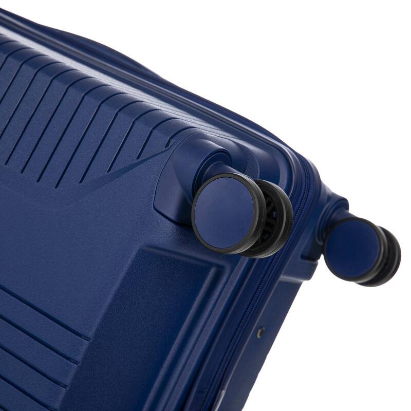 Travel PP Material 3 Piece Luggage Sets with Spinner Wheels and Combination Lock, Luggage for Family Travel Carry on 20/24/28