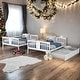 preview thumbnail 26 of 35, Full over Full Bunk Bed with Twin Size Trundle and Ladder