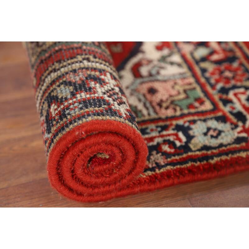 Heriz Serapi Indian Accent Rug Handmade Wool Carpet - 2'0" x 3'0"