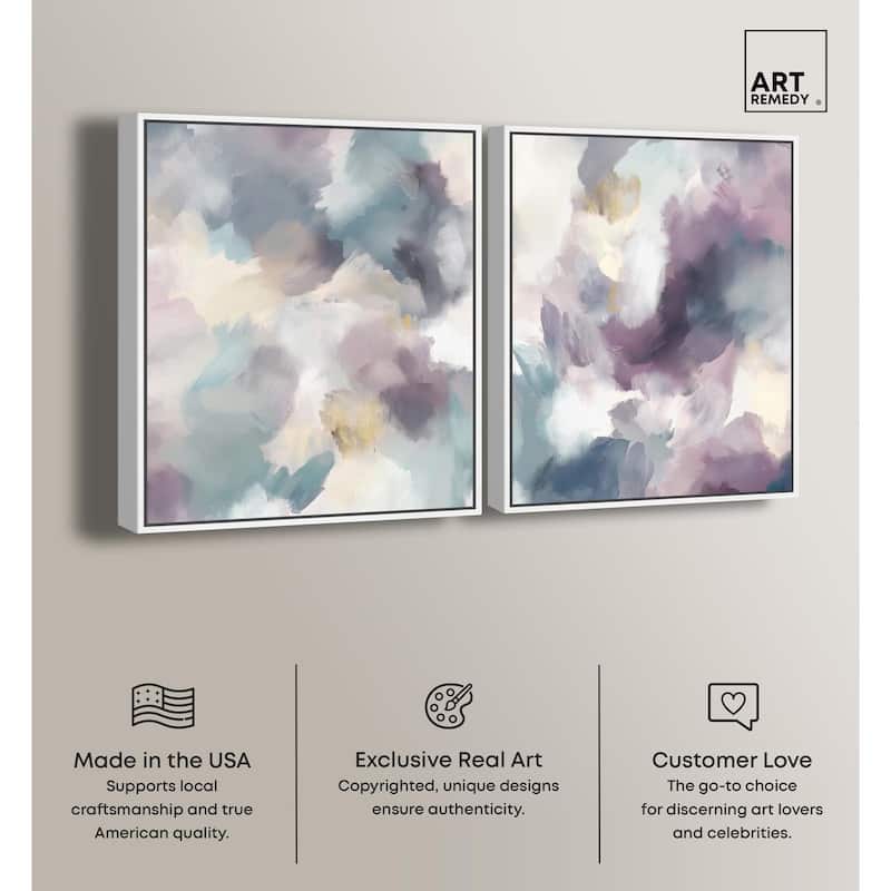 Golden Reflections Canvas Set of 2 by Art Remedy