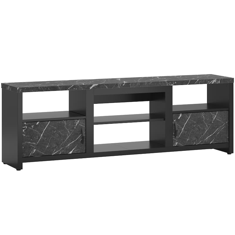 70" TV Stand Modern Entertaintment Center TV Console for 75" TVs with LED Lights - 71 inches