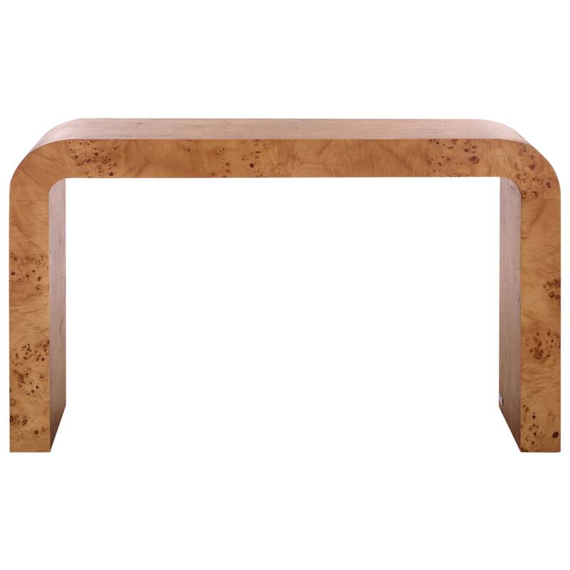 SAFAVIEH Couture Tessly Burl Veneer Console Table - 54"W x 15"D x 32"H