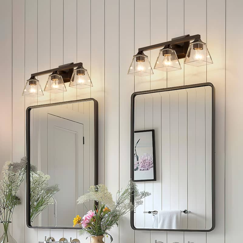 3/4/5-Light Farmhouse Bathroom Vanity Lights, Mirror Lights