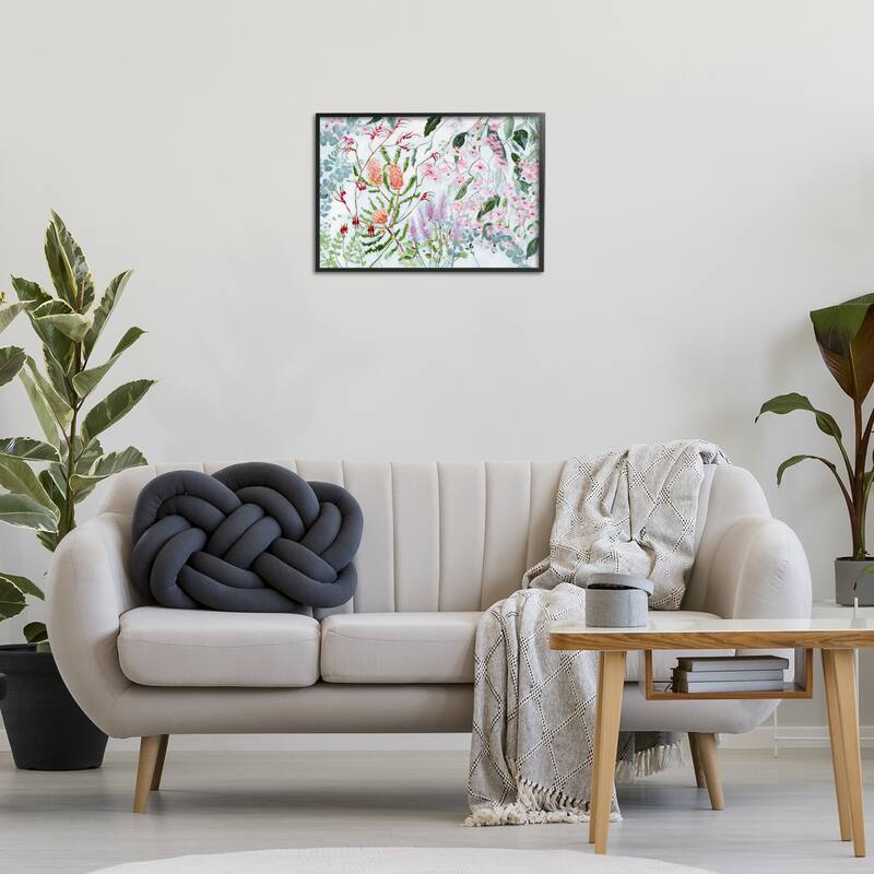 Stupell Elegant Garden Flowers Framed Giclee Art Design By Meredith Howse