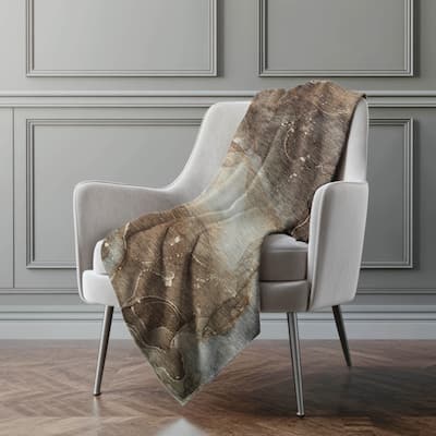 Premium Machine Washable Abstract Contemporary Sherpa Throw Blanket