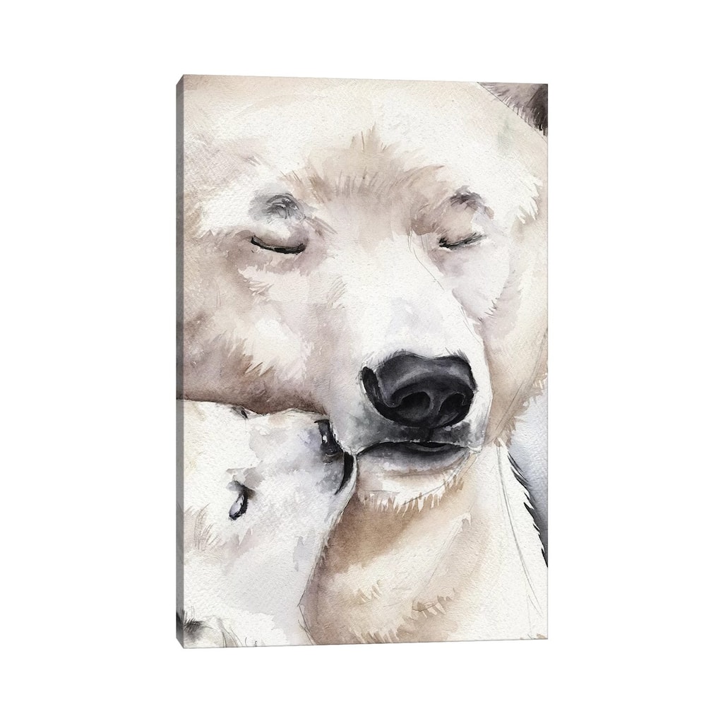 iCanvas "Polar Bear" by Kira Balan Canvas Print