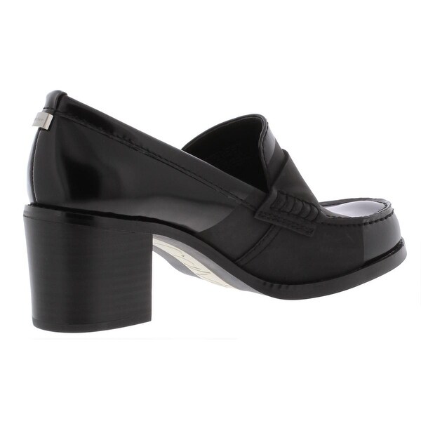 Calvin klein pamelyn leather penny shop loafers