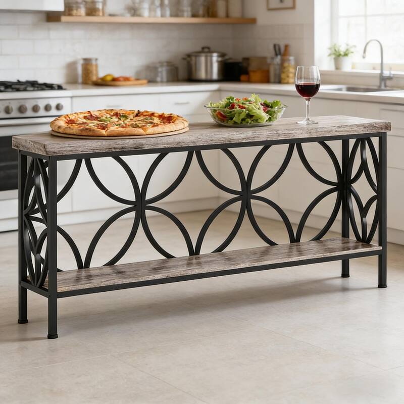 Modern 2-Tier Console Table - Sofa & Coffee Table