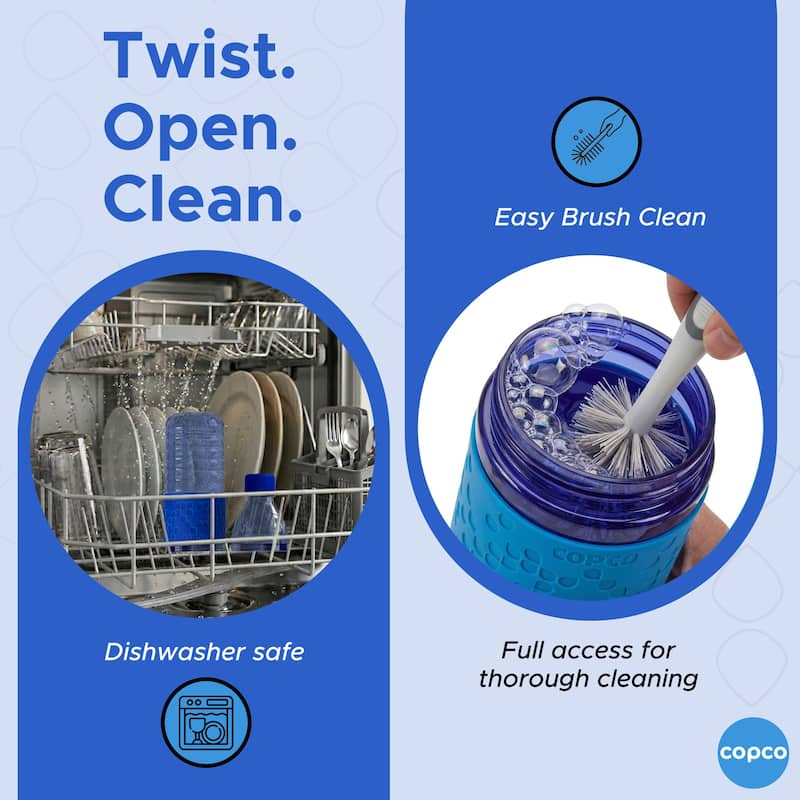 Copco Hydra Tritan Water Bottle Set of 2 BPA Free