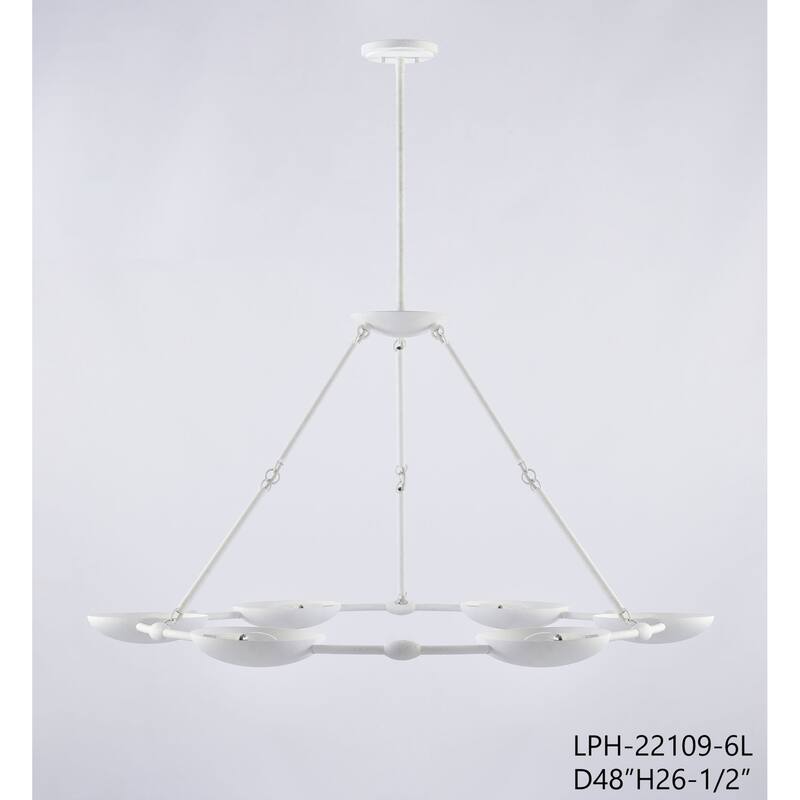 Kovacs P1316 Undertas 6 Light 48" Wide Ring Chandelier